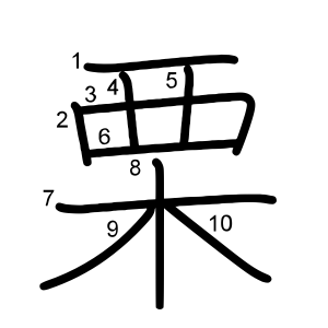 栗 の画数 部首 書き順 漢字辞典 さくら