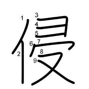 侵