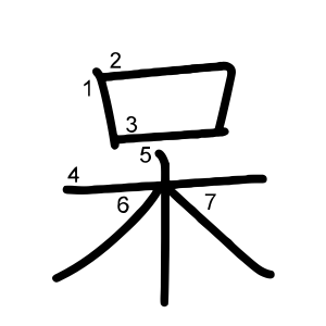 呆