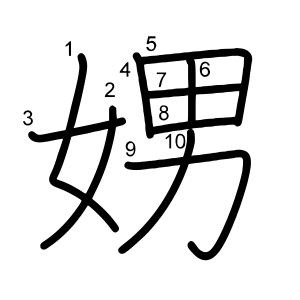 娚
