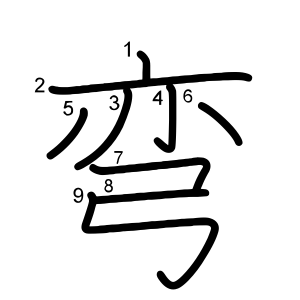 弯