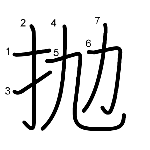 抛