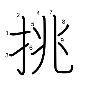 挑