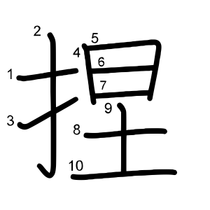 捏