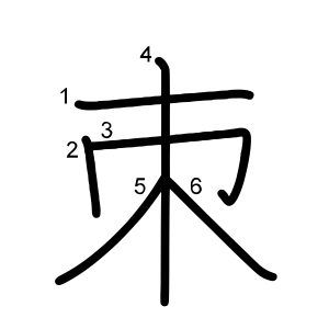 朿
