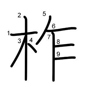 柞