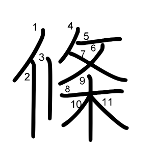 條
