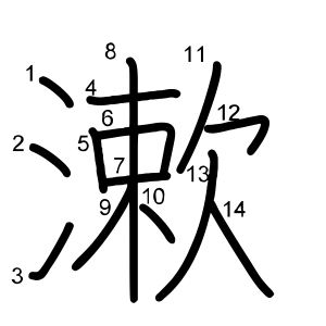 漱