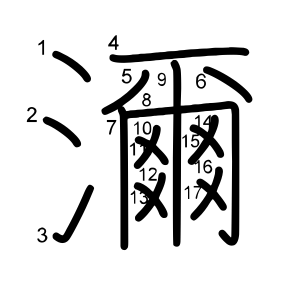 濔