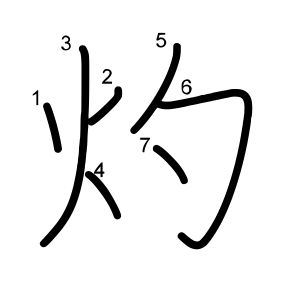 灼