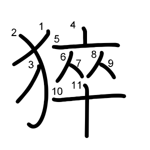 猝