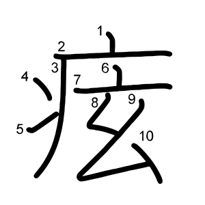 痃