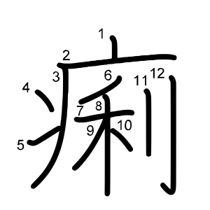 痢