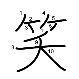 笑