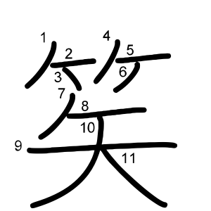 笶
