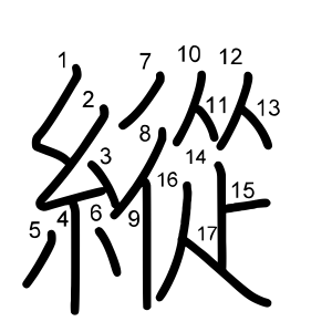 縱