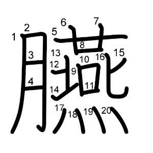 臙