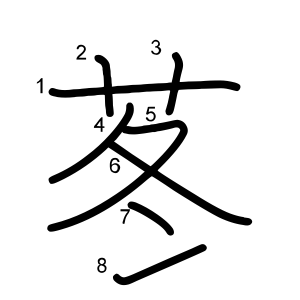 苳
