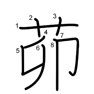 茆