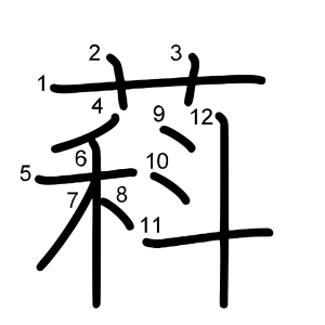 萪