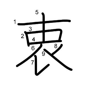 衷 の画数 部首 書き順 漢字辞典 さくら