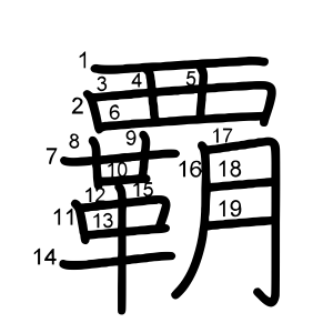 覇 の画数 部首 書き順 漢字辞典 さくら