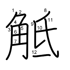 觝