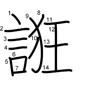 誑