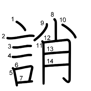 誚