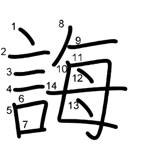 誨