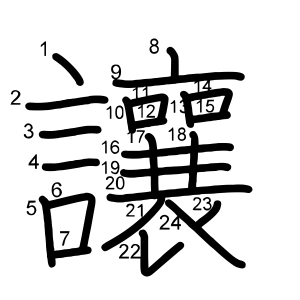 讓