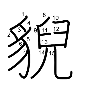 貎