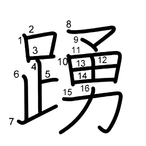 踴