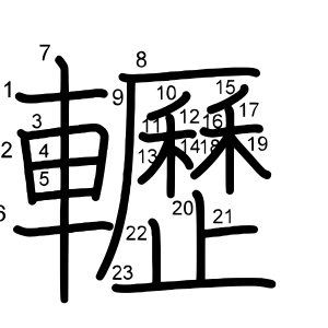 轣