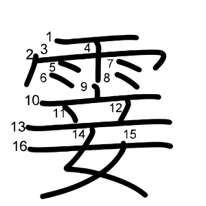 霎