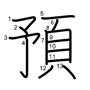 預