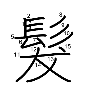 髮